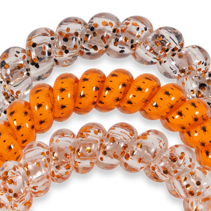 Spiral Hair Coils | Large | Spooky Sparkles Hair Ties