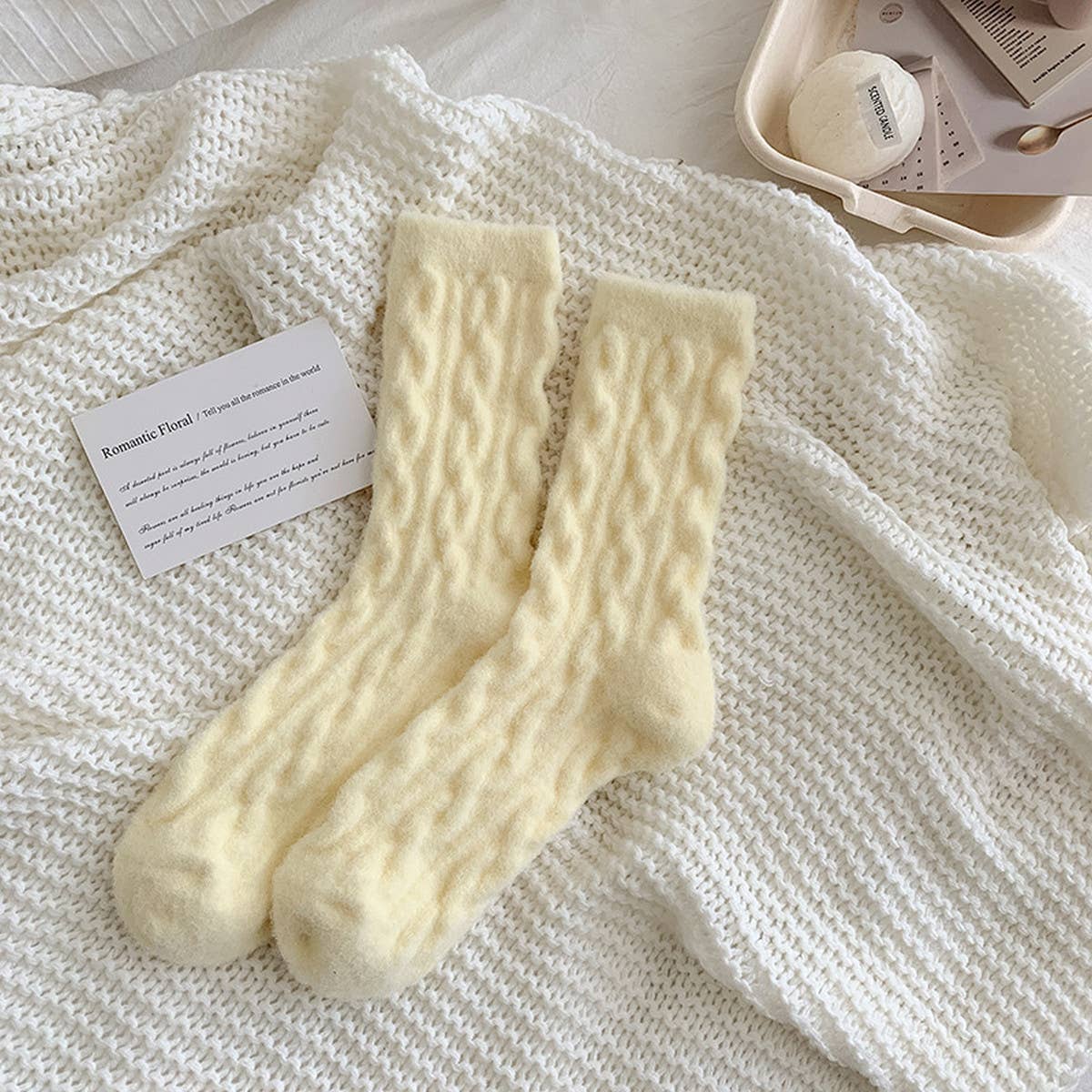 Cozy Thick Plush Hemp-Knit Socks for Fall & Winter_CWMS0881