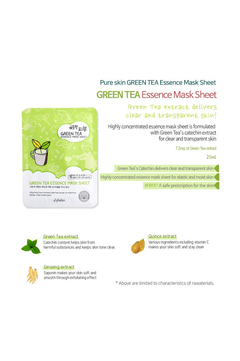 Green Tea Facial Mask Sheet