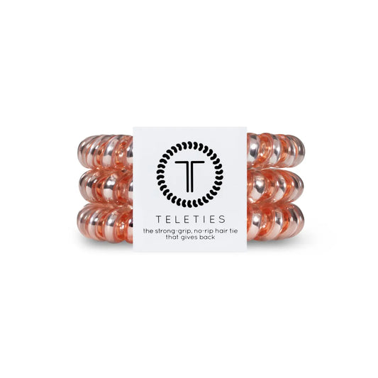 Teleties- Large Spiral Hair Coils- Millennial Pink