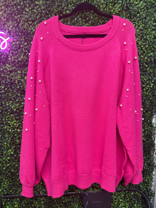 Magenta Pearl Sweater