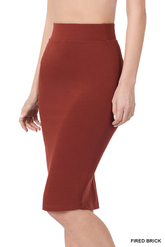 Fired Brick Buttery Soft Skirt