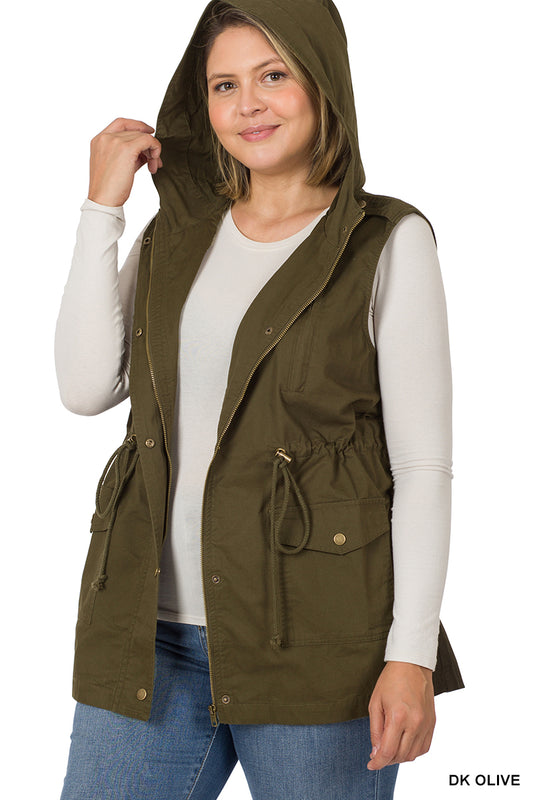 Dark Olive Cargo Vest