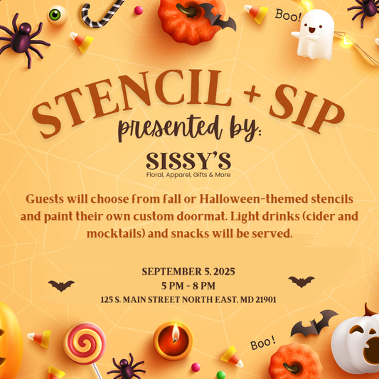 Stencil + Sip Sept. 5th Ticket