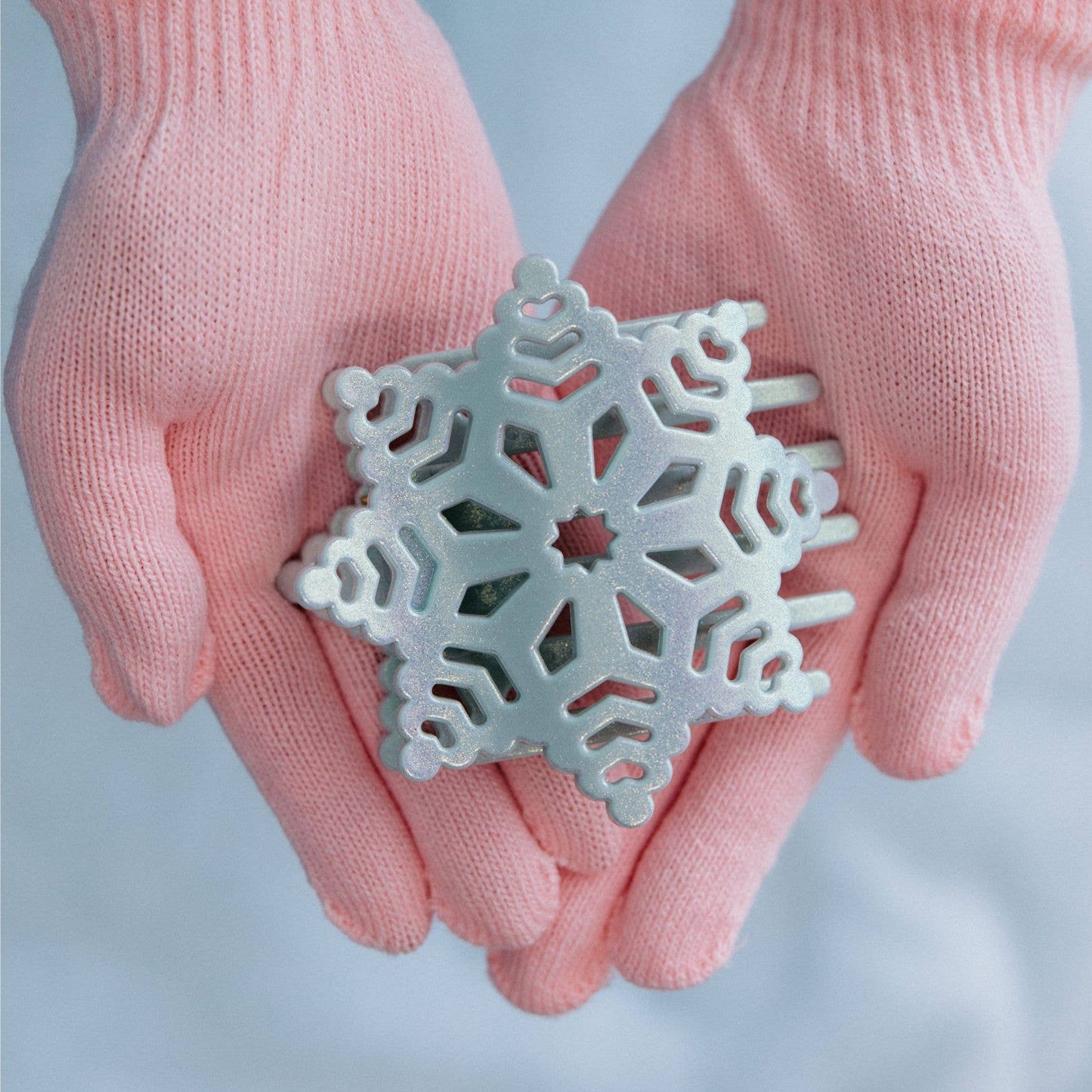 Flat Hair Clip | Medium | Snowflake