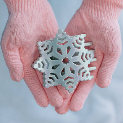 Flat Hair Clip | Medium | Snowflake