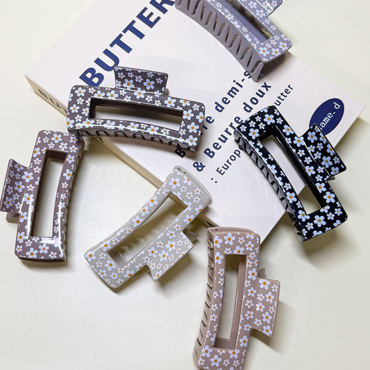 $5 Flower Print Claw Clip