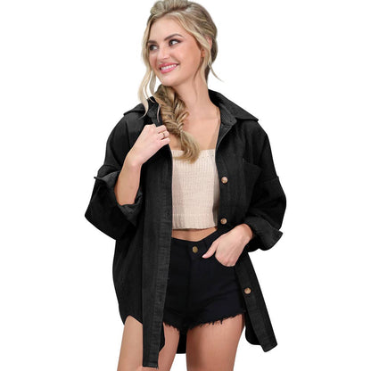 LOOSE FIT CORDUROY SHIRTS JACKET