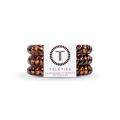 Teleties- Small Spiral Hair Coils- Tortoise