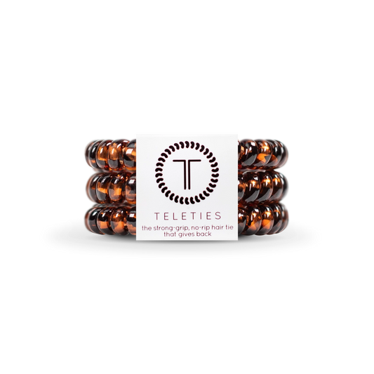 Teleties- Small Spiral Hair Coils- Tortoise