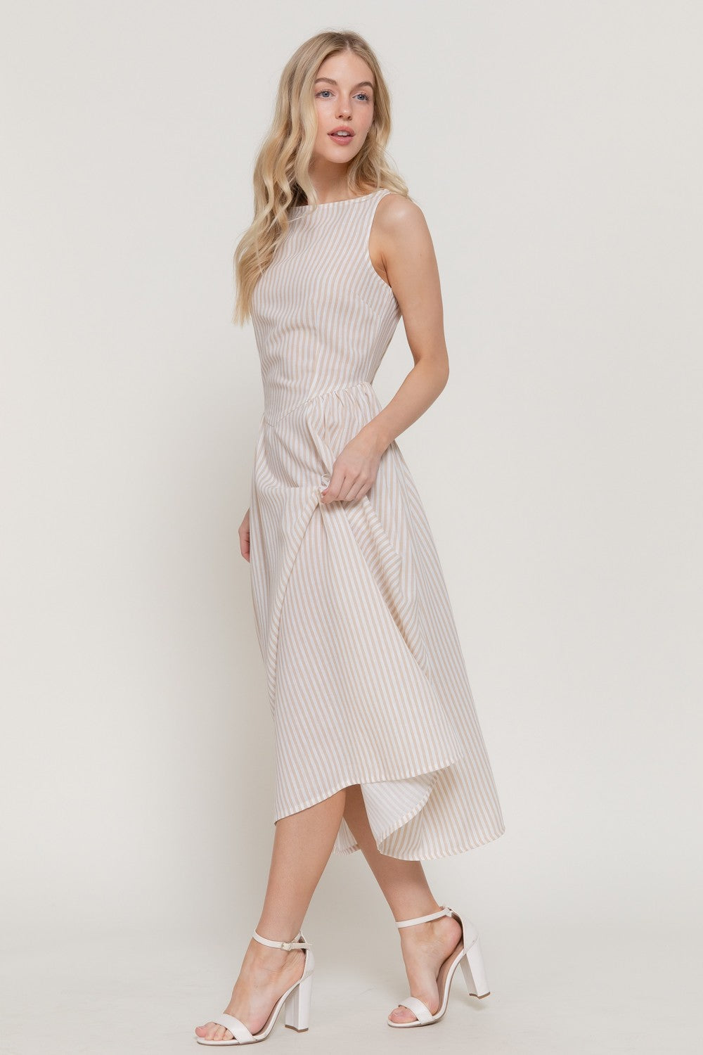 Sleeveless Stripe Dress