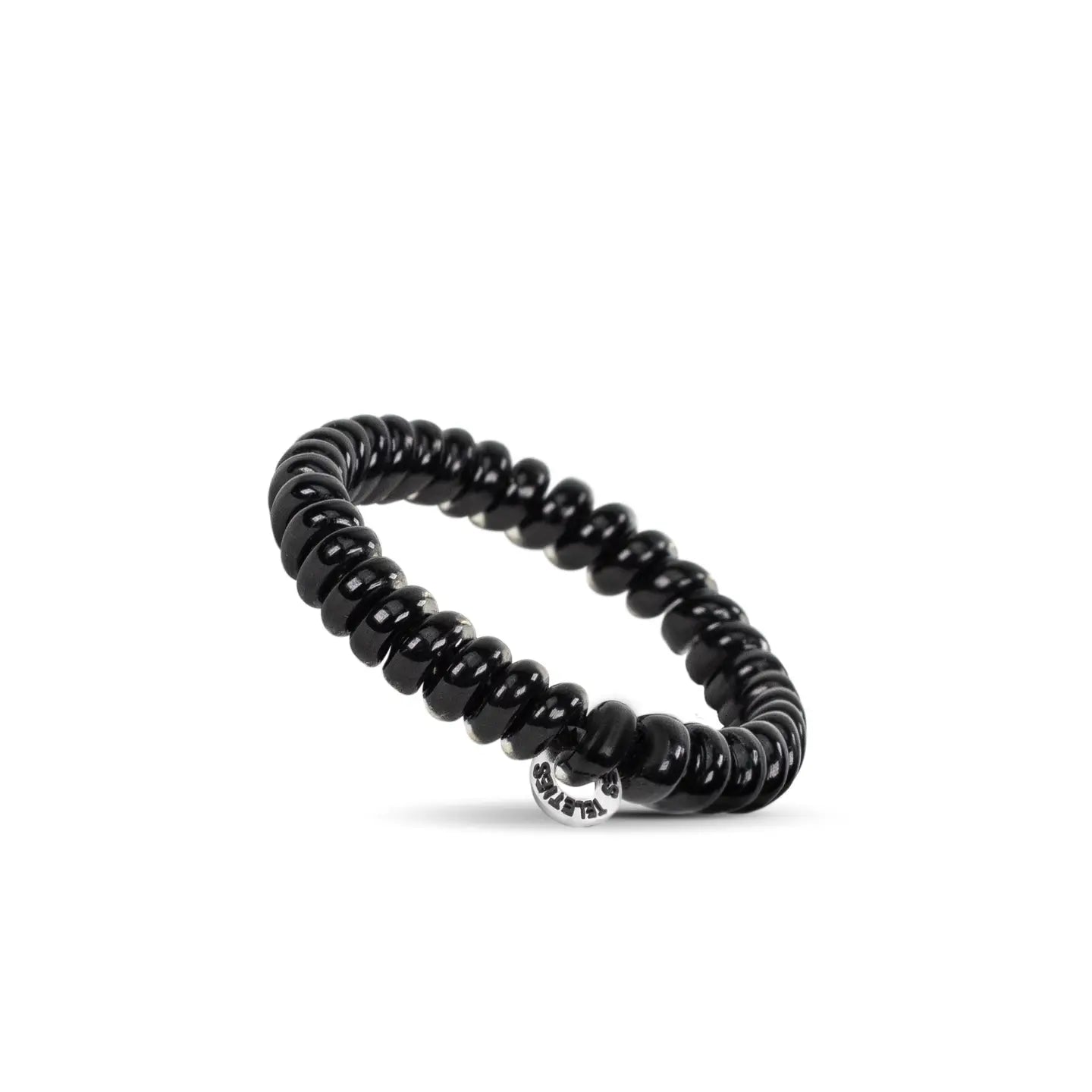 Teleties- Small Spiral Hair Coils- Jet Black