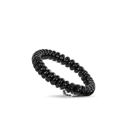 Teleties- Small Spiral Hair Coils- Jet Black