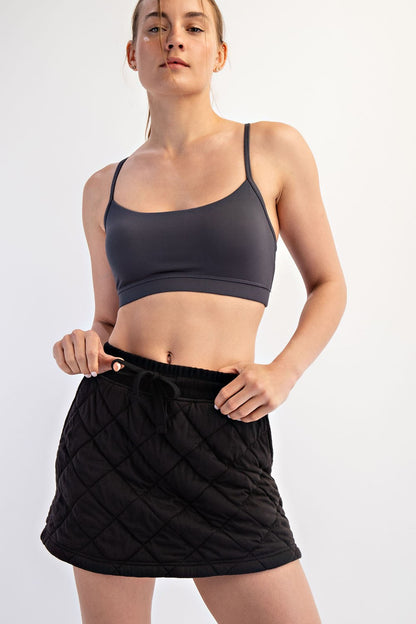 Quilted Mini Skort