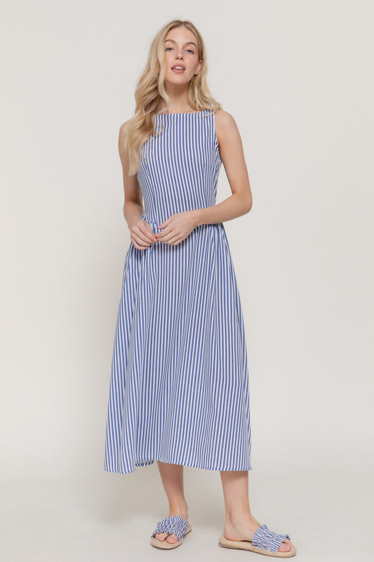 Sleeveless Stripe Dress