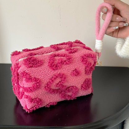 Plush Large Makeup Bag Cute Travel Storage Pouch_CUAB00641