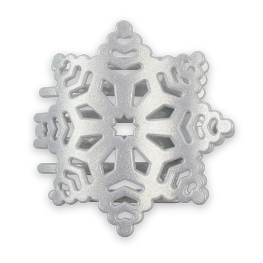 Flat Hair Clip | Medium | Snowflake