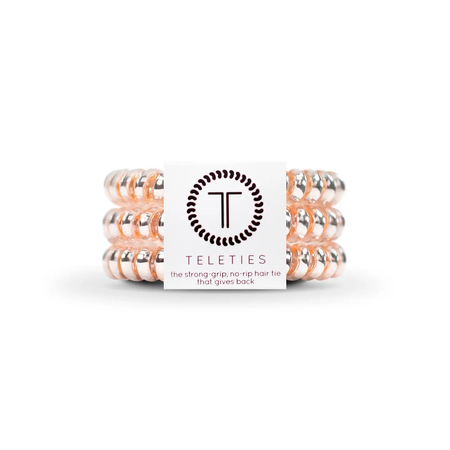 Teleties- Small Spiral Hair Coils- Millennial Pink