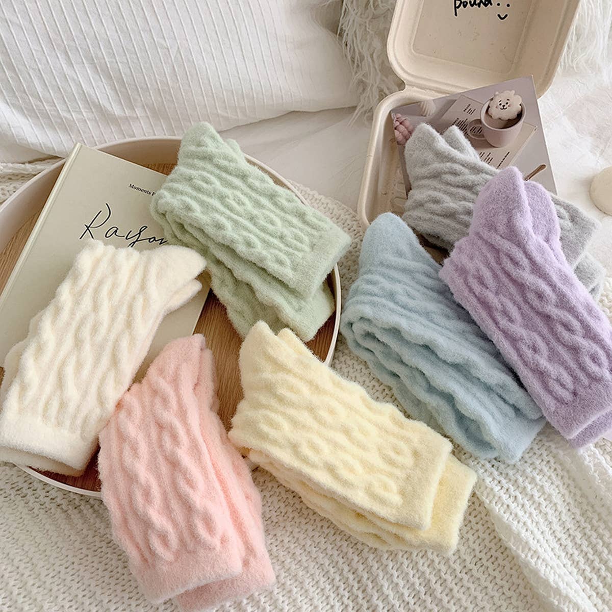 Cozy Thick Plush Hemp-Knit Socks for Fall & Winter_CWMS0881