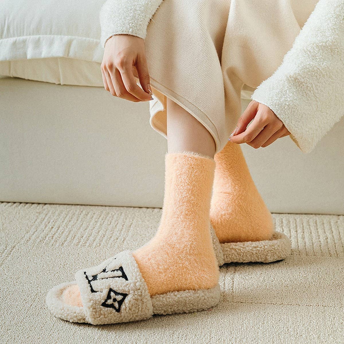 Cozy Mink Fleece Warm Socks Women Winter Thick_CWMS03019