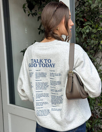 Talk to God Unisex Crewneck