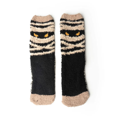 Toasty Terrors Fuzzy Halloween Socks- Multiple Designs