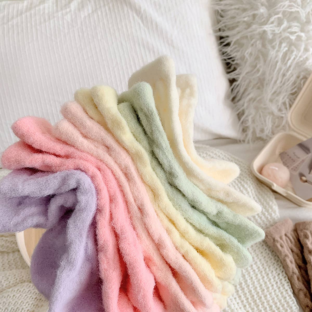 Cozy Thick Plush Hemp-Knit Socks for Fall & Winter_CWMS0881