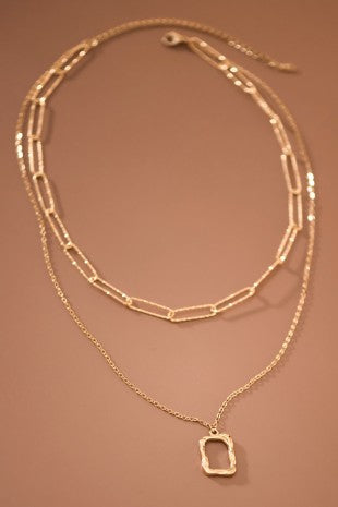 Layered Chain Necklace.