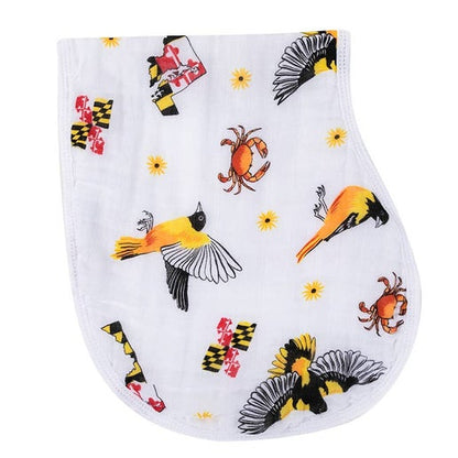 Maryland Burp Cloth and Bib