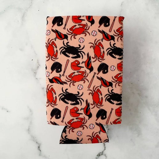 Orange BMore O's Can Cooler Slim