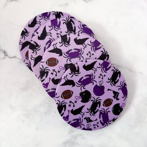 Purple BMore O's Coasters- 4pack