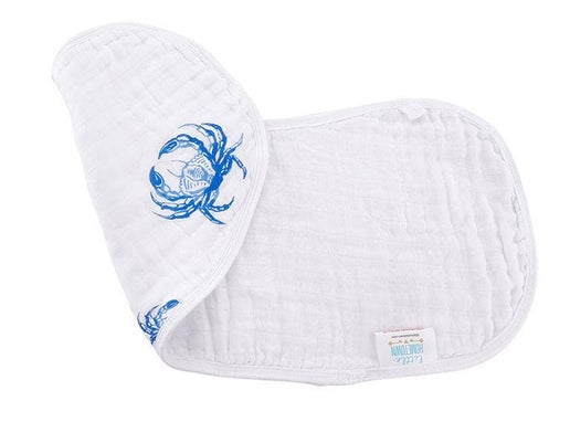 Blue Crab Burp Cloth and Bib