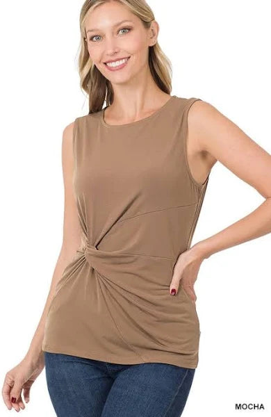 Mocha Twisted Tank