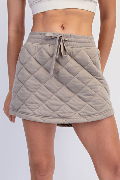 Quilted Mini Skort